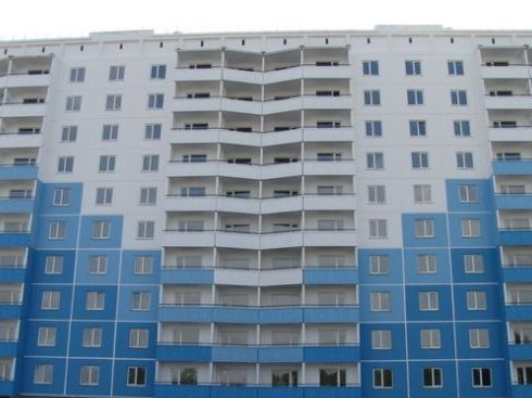 покраска фасада многоэтажного дома