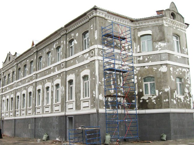 косметический ремонт фасада дома 